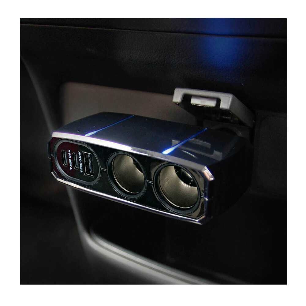 Kashimura 2-Outlet Direct Socket 2PD30W / Reversible USB Auto Detection KX239