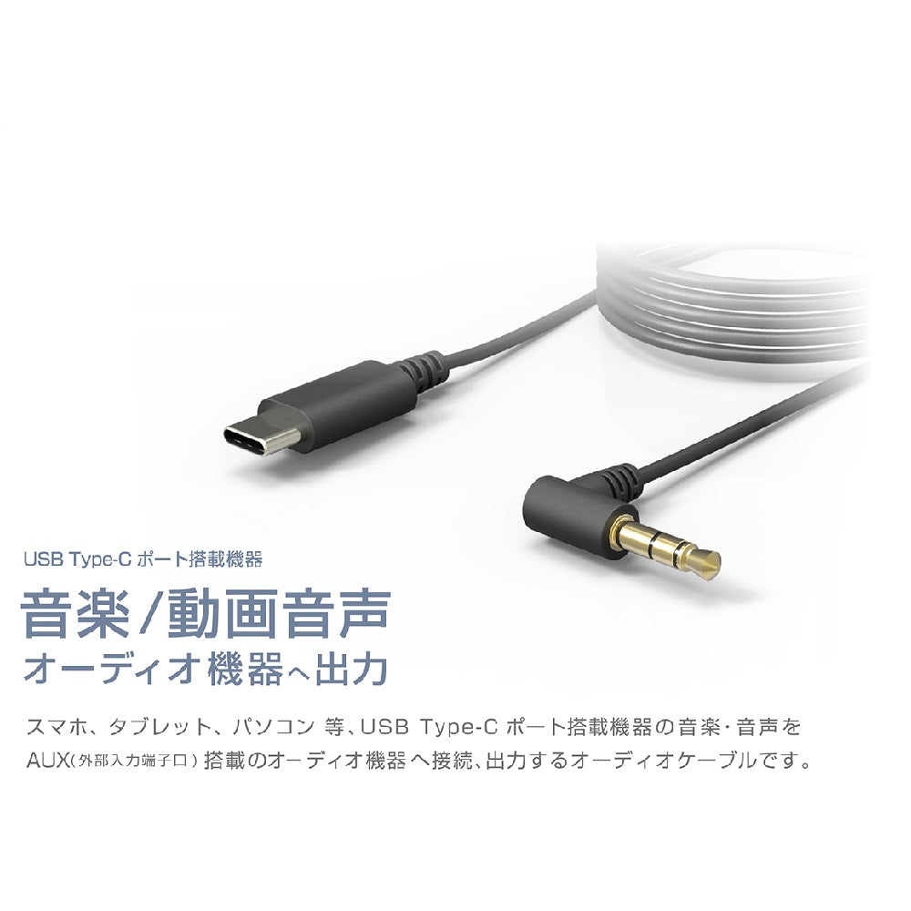 Kashimura USB C-AUX Cable 1m KD251