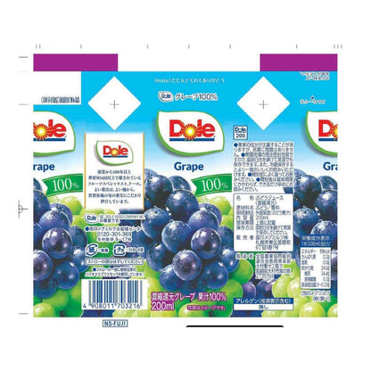 Snow Brand Megmilk Doll 100% Grape 200ml