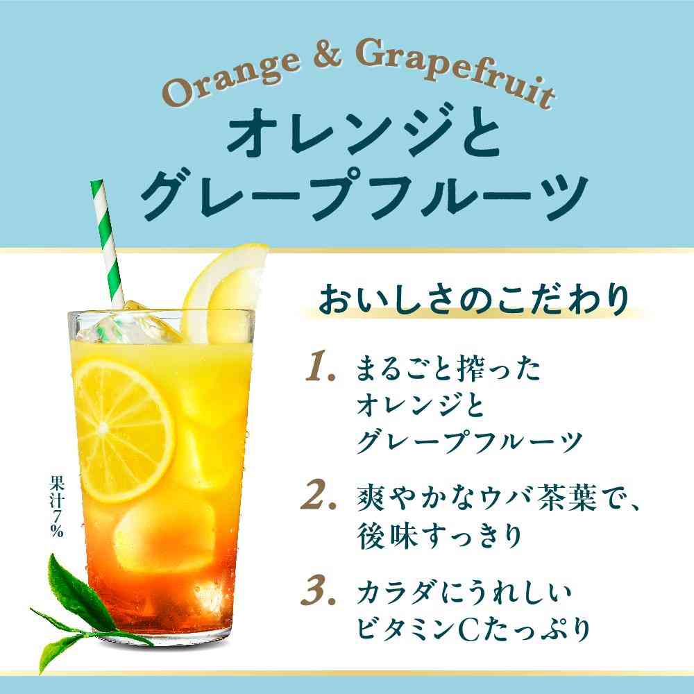 Kirin Afternoon Tea FRUITS & ICE TEA Orange and Grapefruit 500ml
