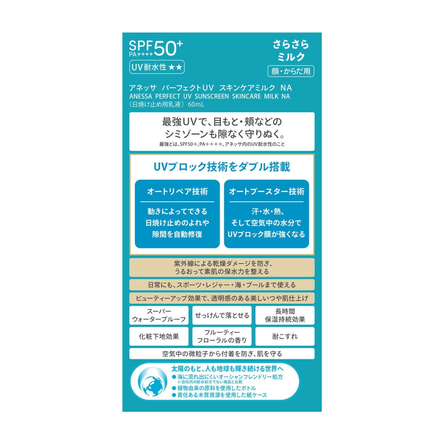 Shiseido Anessa Perfect UV Skin Care Milk NA 60ml