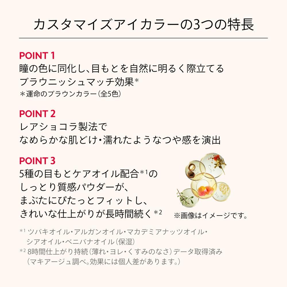 Shiseido Maquillage Customize Eye Color Single Destiny Brown BR634 Mocha Truffle 1g