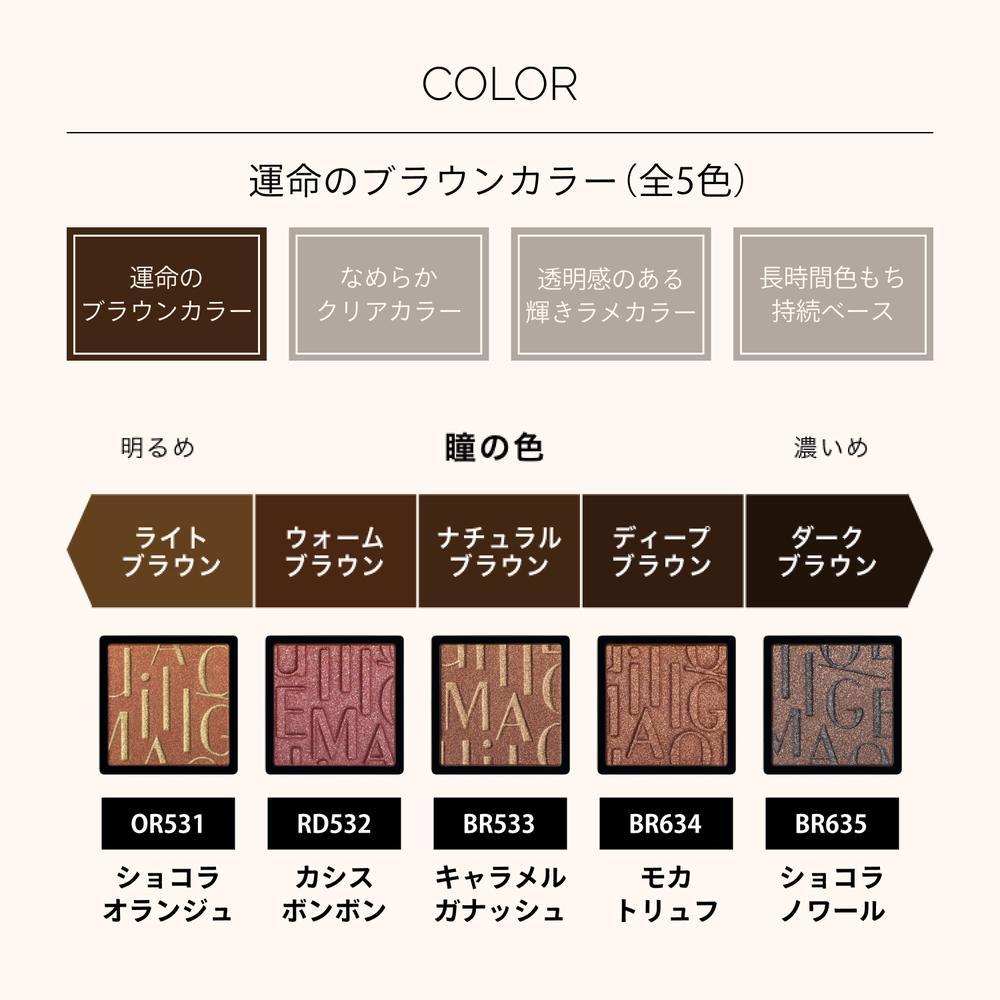 Shiseido Maquillage Customize Eye Color Single Destiny Brown BR635 Chocolat Noir 1g