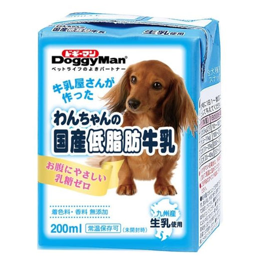 Low-Fat Domestic Milk for Dogs 200ml