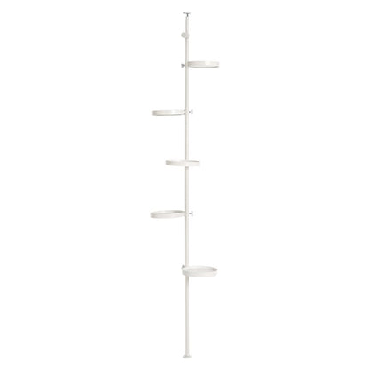 Tension Rod & Parts 6-Piece Set (Round) KTR-3116-WH