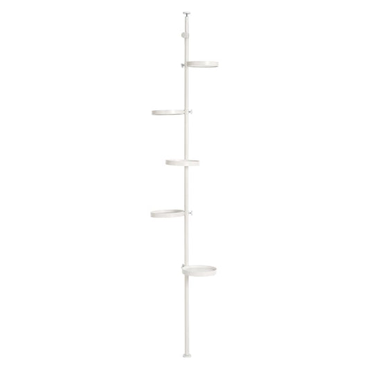 Tension Rod & Parts 6-Piece Set (Round) KTR-3116-WH