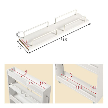 Slim Storage Wagon Width 12cm RCC-1532NA