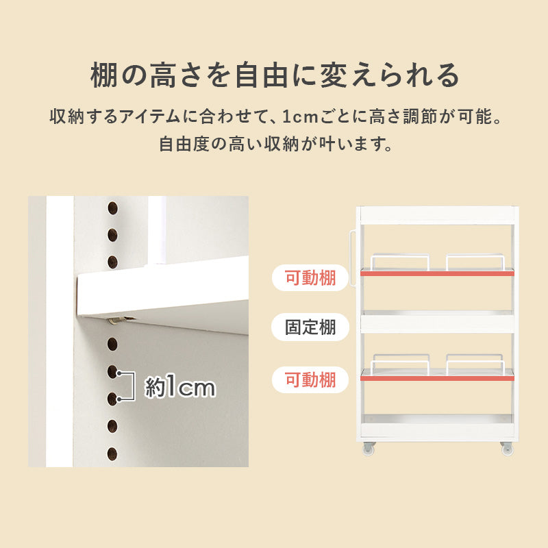 Slim Storage Wagon Width 20cm RCC-1534NA