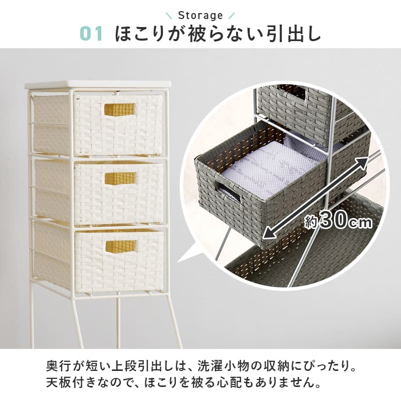 Laundry Chest Width 20cm RAN-2460GY