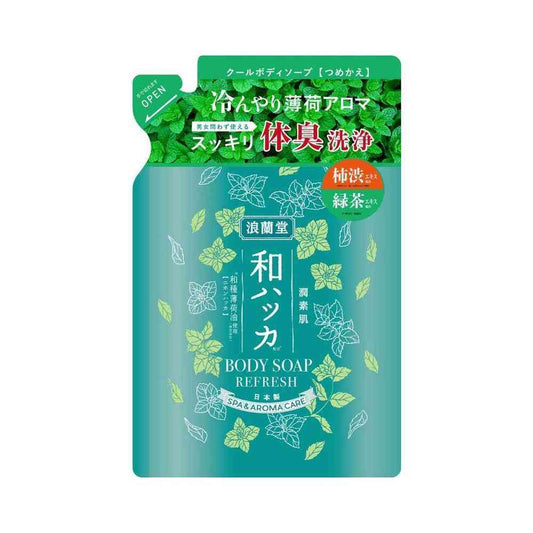 Cosmetex Roland Moist Skin Japanese Mint Cool Body Soap Refill 380ml