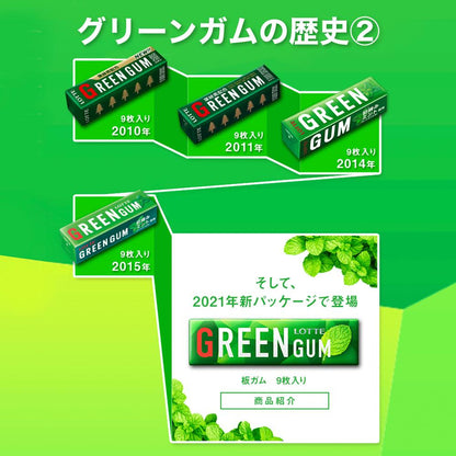 Lotte Green Gum 9 Pieces