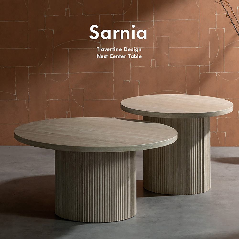 Nest Center Table Sarnia NCT-N8060 Travertine