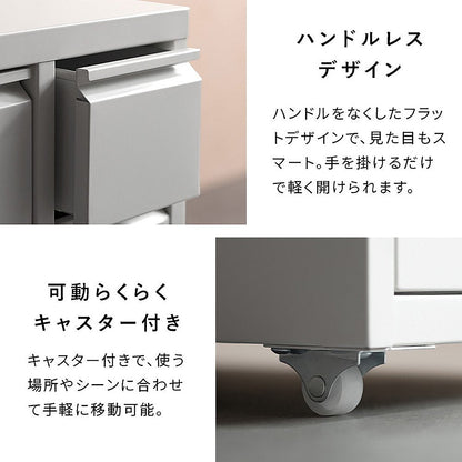 Drawer Cabinet Moon DCB-10D White