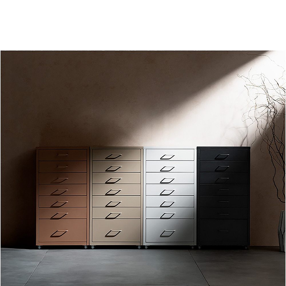 Drawer Cabinet Moon DCB-7S Coral Pink