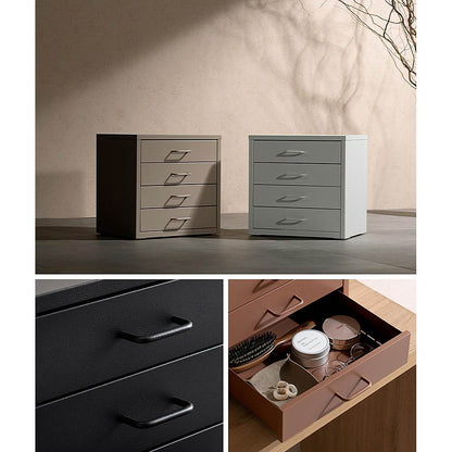 Drawer Cabinet Moon DCB-4D White
