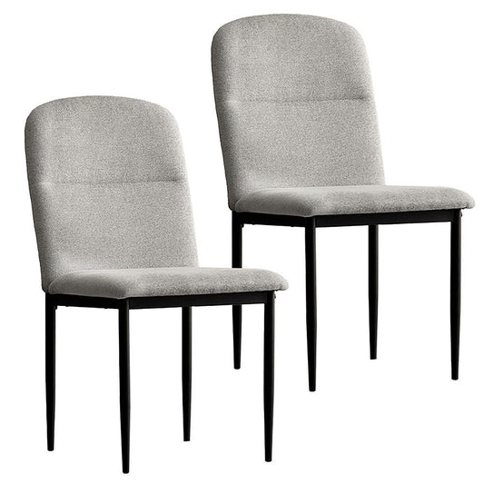 Dining Chair Panola Set of 2 CH-N5787-2 Light Gray
