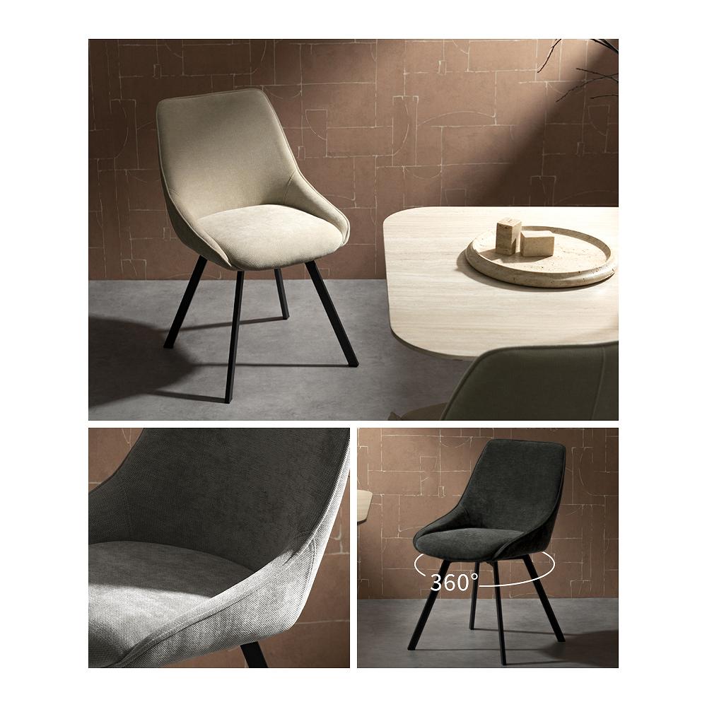Rotating Chair Hurst 1 pc CH-A5086-1 Beige Assembly Required