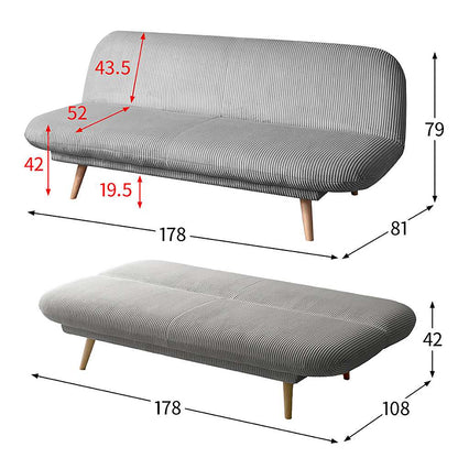 3P Sofa Bed Atria SFB-A1783P L.GY Assembly Required