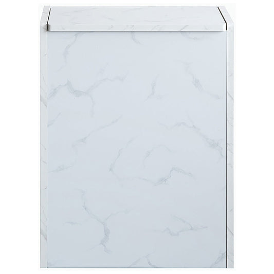 Wooden Kitchen Pail Chere DB-650R Marble Pattern White