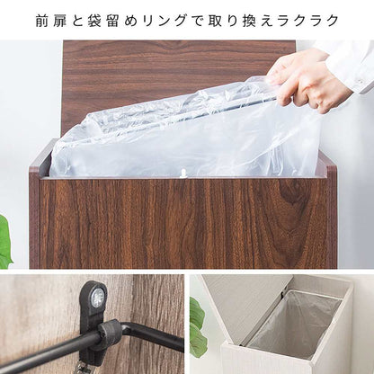 Wooden Kitchen Pail Chere DB-650R Marble Pattern White