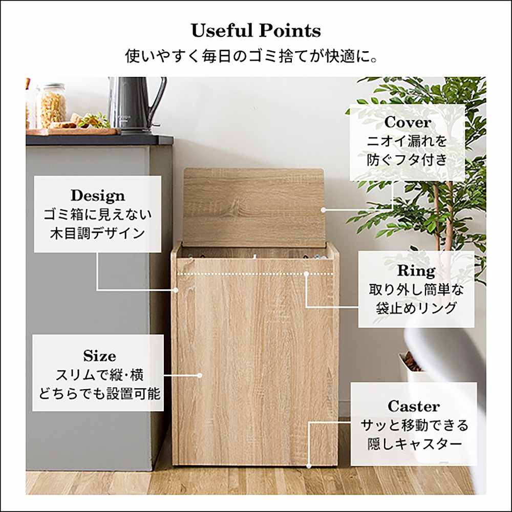 Chere DB-650R Kitchen Bin - White (Assembly Required)
