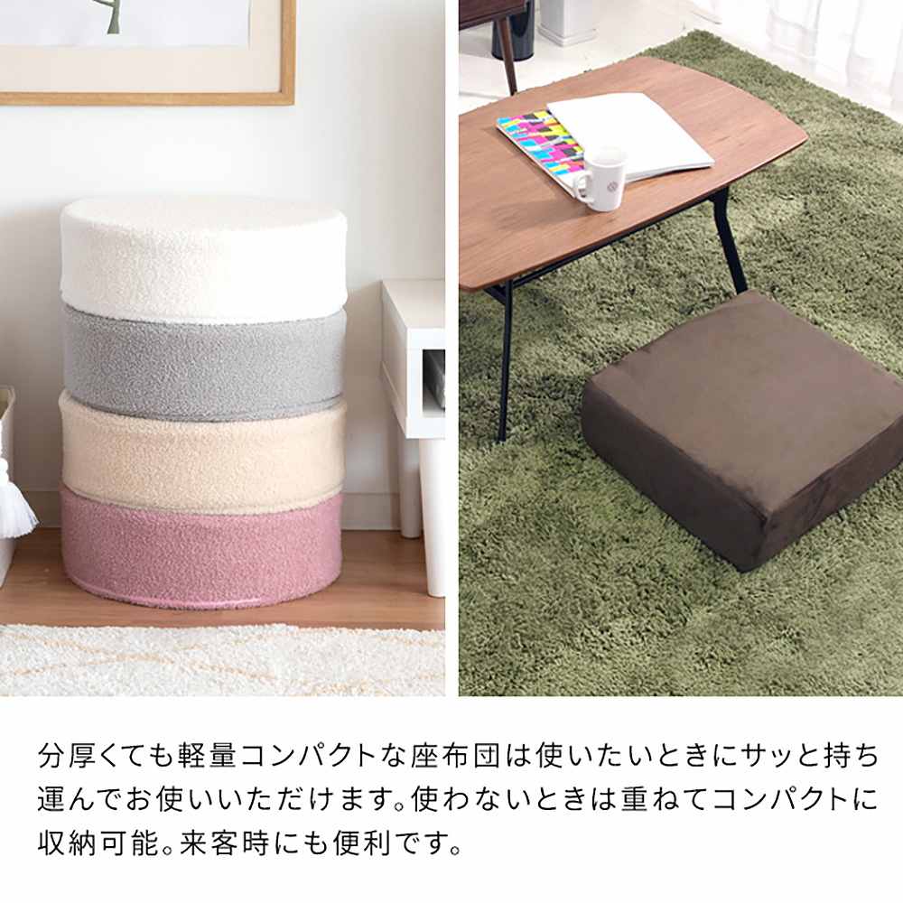 Living Room Cushion Amaretto CN-40RB WH