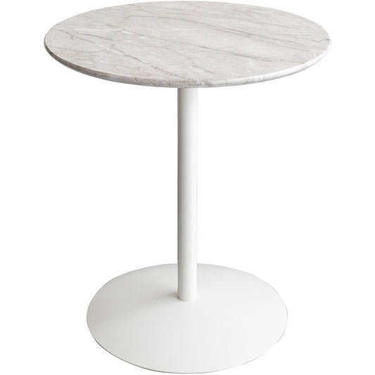 Marble Pattern Side Table Santos ST-019D WH