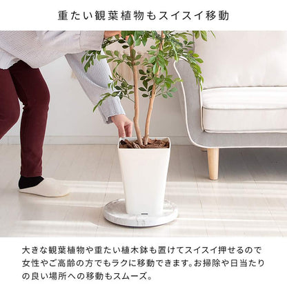 Planter Stand (Marble Pattern) MST-D300 WH