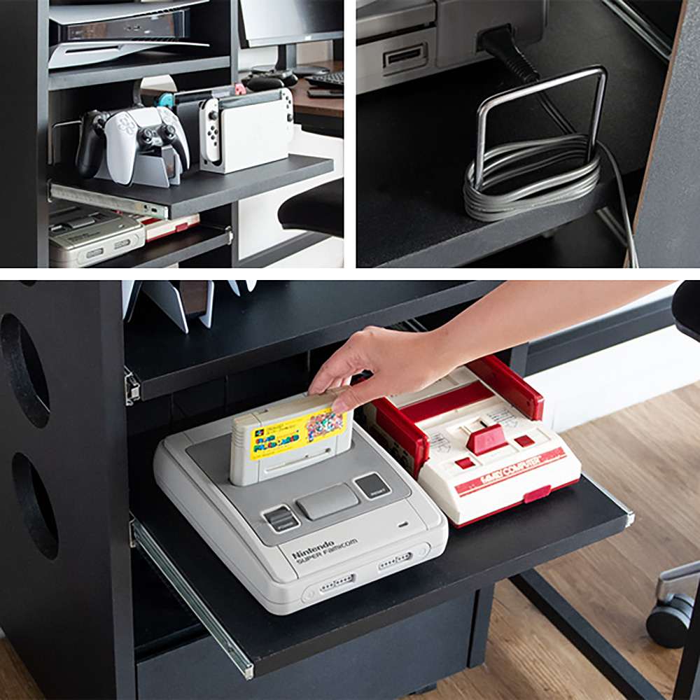 Designers Game Rack REGABO GRK-002 BRBK (Assembly Required)