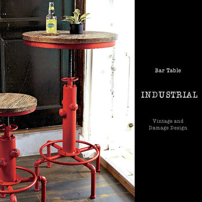 Industrial Bar Table KNT-A801 BK (Assembly Required)