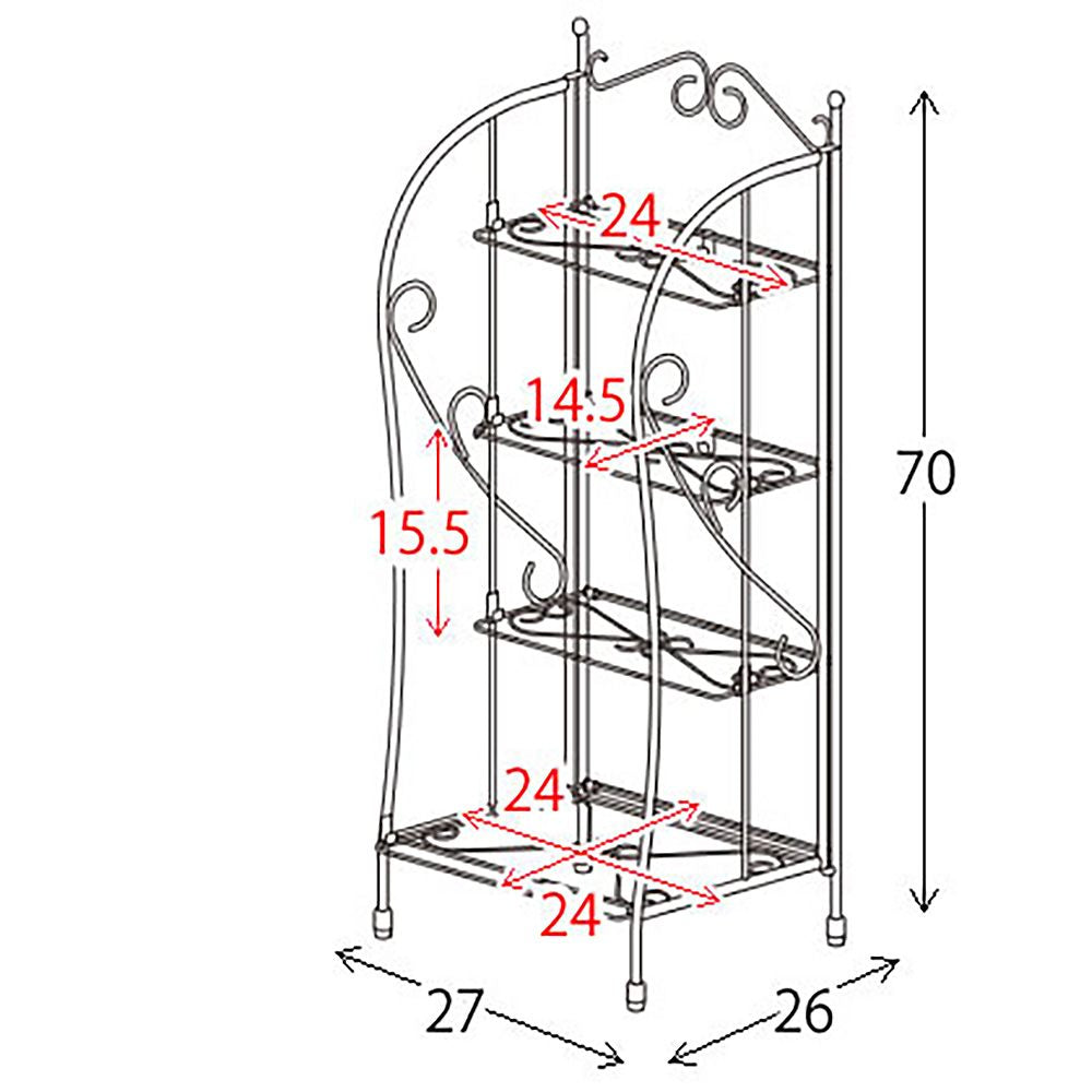 Entrance Rack DEL SOL DS-SR270S WH (Assembly Required)