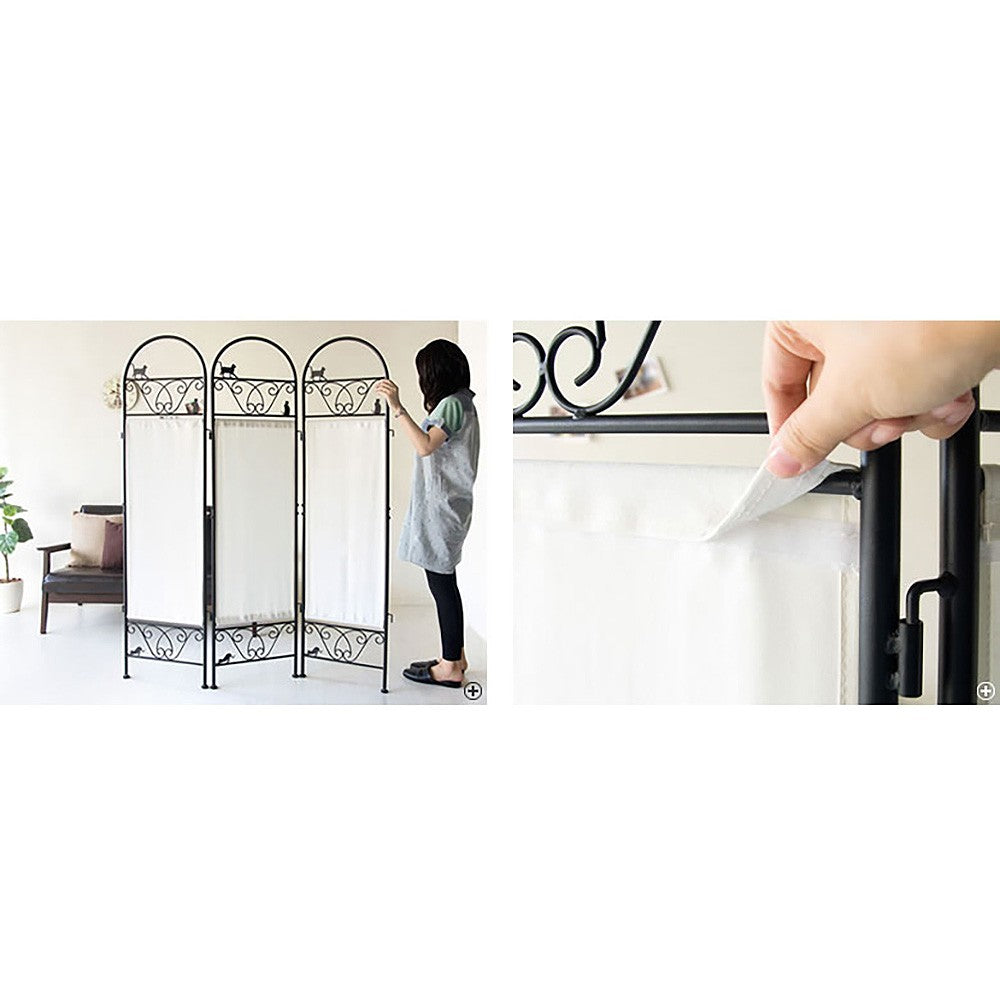 Cat Partition 3-Panel SK-2828 BK