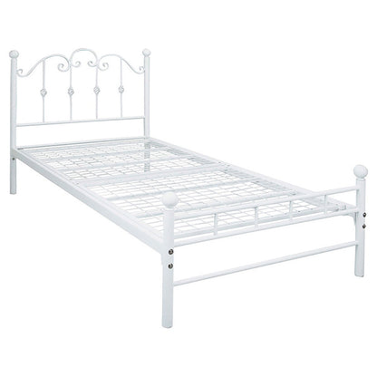 Iron Bed Single BSK-905SS WH (Assembly Required)