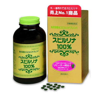 Japan Algae Deep Sea Water Spirulina Blend 100% 2200 Tablets