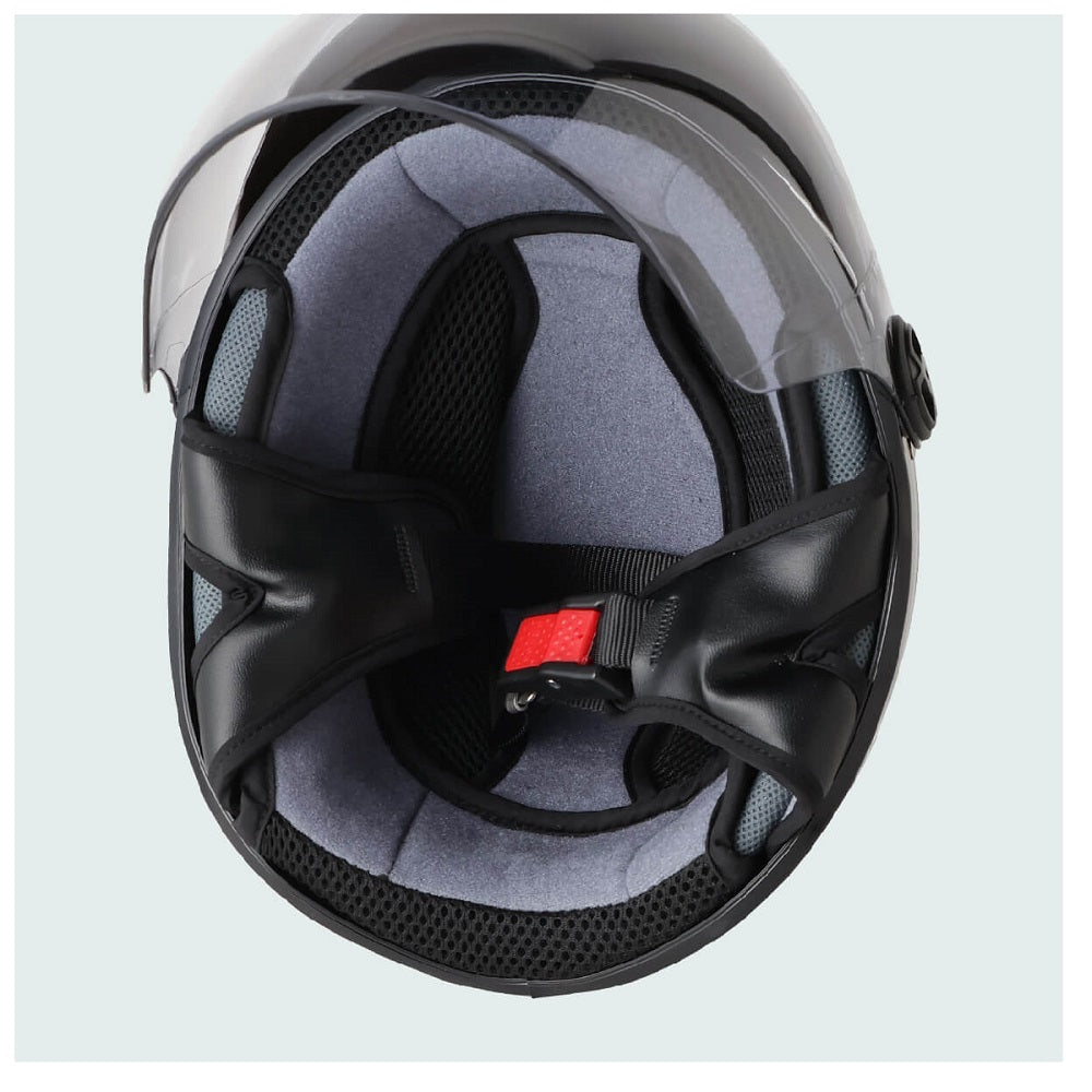 Ishino Shokai Half Helmet with Shield ISN777 Candy Red