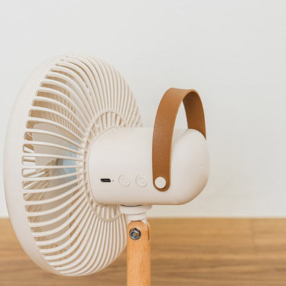 Mini Living Fan with LED Light Off White PBAF003-OW