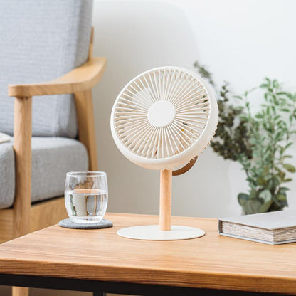 Mini Living Fan with LED Light Off White PBAF003-OW