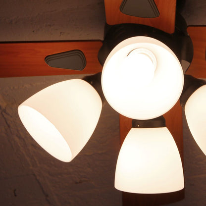 Ceiling Fan with 4 Lights Black BIG-101-BK