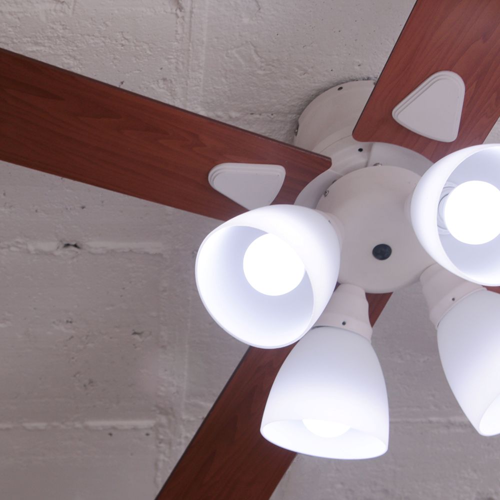 Ceiling Fan with 4 Lights White BIG-101-BK