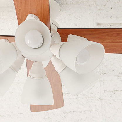 Ceiling Fan with 6 Lights White BIG-102-BK