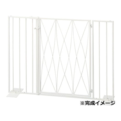 Pet Gate Oval Door Type Milk S23-0649