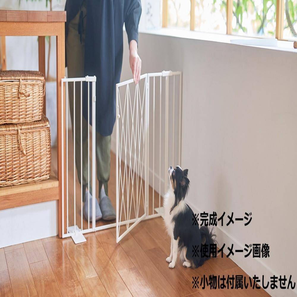 Pet Gate Oval Door Type Milk S23-0649