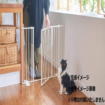Pet Gate Oval Door Type Milk S23-0649
