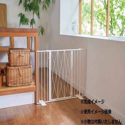 Pet Gate Oval Door Type Milk S23-0649
