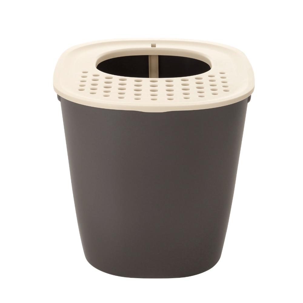 Lapure Cat Litter Box with Hood Dark Gray