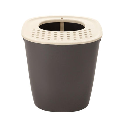 Lapure Cat Litter Box with Hood Dark Gray