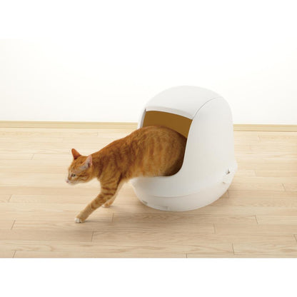 Lapure Cat Litter Box with Hood White