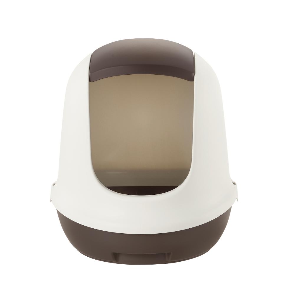 Lapure Cat Litter Box with Hood Dark Gray