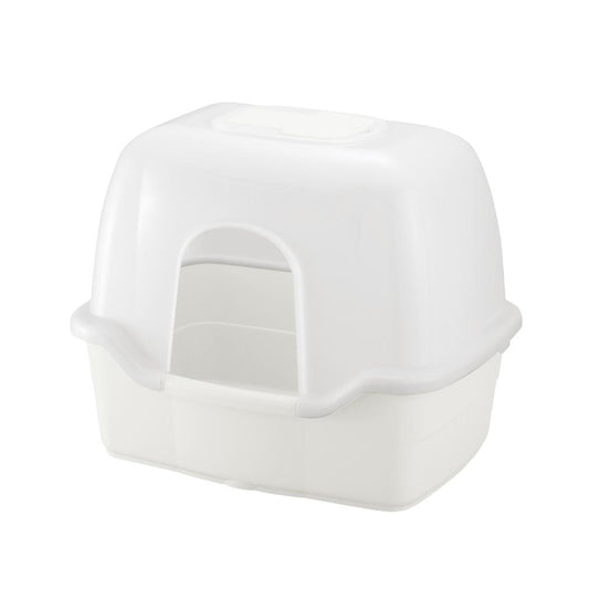 Lapure Cat Litter Box Deep Type 60 with Hood White