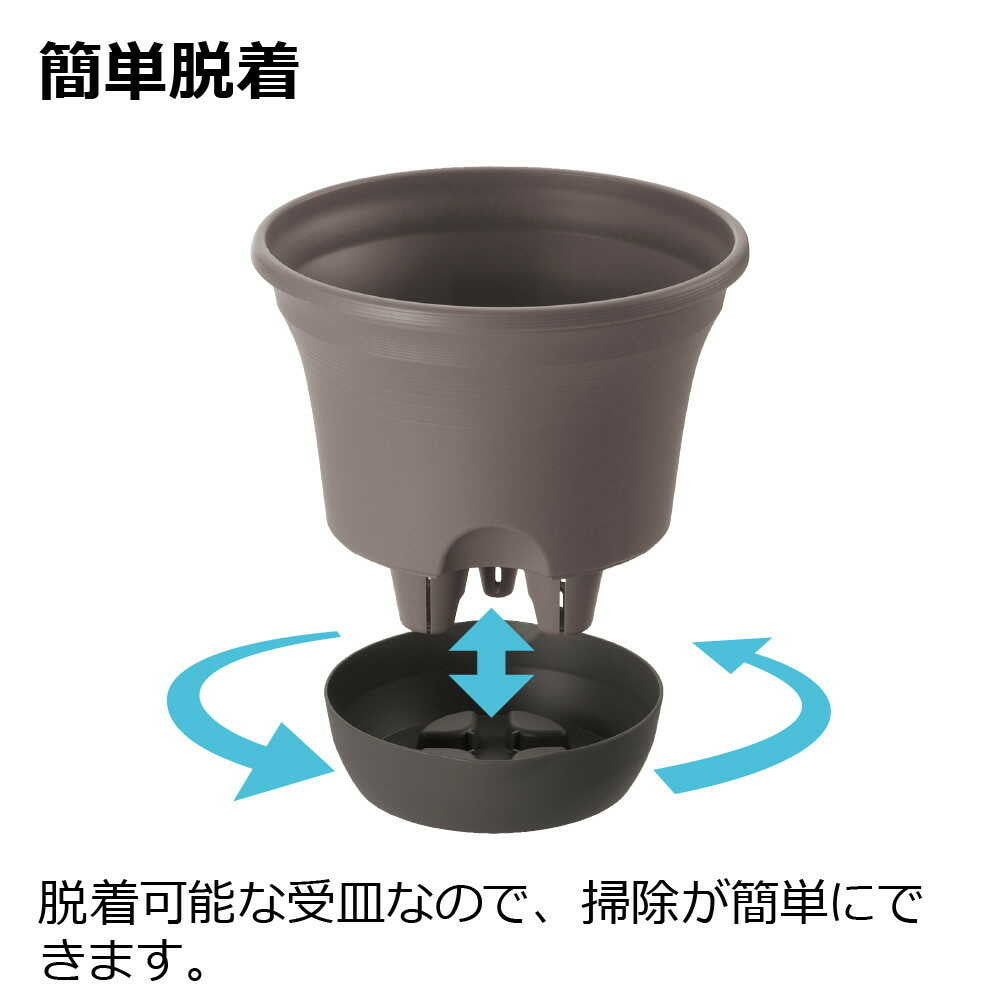 Richell Uruo Pot Dark Brown